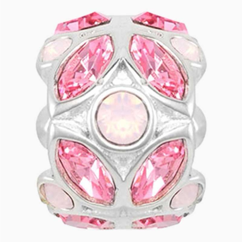 Chamilia Stained Glass Charm With Pink Crystals 45$